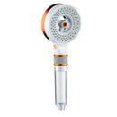 Modern white & copper dual sided high pressure showerhead bathroom