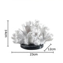 Modern white coral resin sculpture living room desk decor