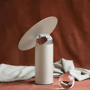 Modern white crystal ball table lamp for bedroom minimalist design