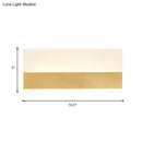 Modern white cuboid design wall sconce bedroom warm light