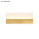 Modern white cuboid design wall sconce bedroom warm light