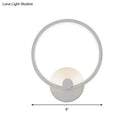 Modern white curved led wall lamp bedroom light type
