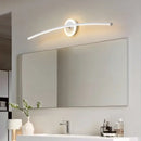 Modern white curved led wall lamp for bathroom living room