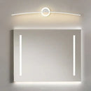 Modern white curved led wall lamp for bathroom living room