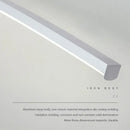 Modern white curved led wall lamp for bathroom living room