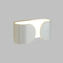 Modern white curved led wall light bedroom ambient sconce