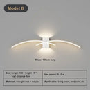 Modern white curved led wall light strip living room sconce