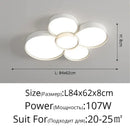 Modern white cylinder led chandelier light for living room