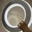Modern white & dark gray cloud pendant light for living room