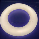 Modern white & dark gray cloud pendant light for living room