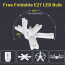 Modern white deformable led garage lights garage ceiling lamp