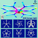 Modern white deformable led garage lights garage ceiling lamp