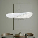 Modern white designer cloth cover pendant chandelier bedroom light