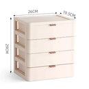Modern white desktop organizer drawer with gold handles bedroom rack