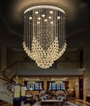 Modern white diamond crystal chandelier living room led light