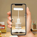 Modern white dimmable led desk lamp with pen holder for bedroom