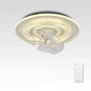 Modern white dimmable led fan ceiling lamp for bedroom