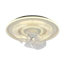Modern white dimmable led fan ceiling lamp for bedroom