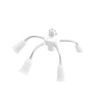 Modern white e27 socket splitter with flexible arms for living room
