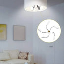 Modern white e27 socket splitter with flexible arms for living room