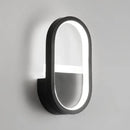 Modern white elliptical led wall lamp bedroom sconce