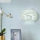 DecorBites™ Modern Feather Wall Lamp: Stylish Ambient Lighting for Living Room & Bedroom Decor