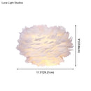 DecorBites™ Modern Feather Wall Lamp: Stylish Ambient Lighting for Living Room & Bedroom Decor