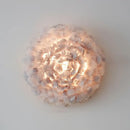 Modern white feather wall sconce – bedroom single bulb light