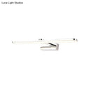Modern white finish led wall light bathroom sconce