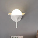 Modern white flared sconce light bedroom wall lamp 110v-120v