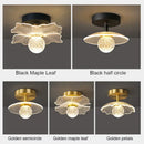 Modern white flower led ceiling lamp bedroom crystal decor