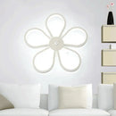 Modern white flower wall mounted led lamp dining room fixture