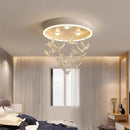 Modern white flying bird ceiling light for kids bedroom