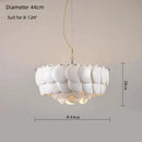 Modern white french ceramic chandelier living room pendant light