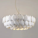 Modern white french ceramic chandelier living room pendant light