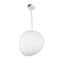 Modern white frosted glass ball led pendant light dining room set