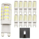 Modern white g9 led corn bulb chandelier lamp for living room