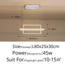 Modern white geometric aluminum pendant light for living room