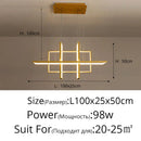 Modern white geometric aluminum pendant lights for dining room