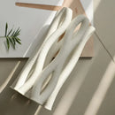 Modern white geometric ceramic hollow vases living room decor