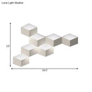 Modern white geometric design wall lamp light fixture living room