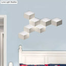 Modern white geometric design wall lamp light fixture living room