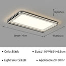 Modern white geometric led ceiling lamp living room light