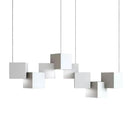 DecorBites™ Contemporary LED Island Light Fixture: Metallic Living Room Pendant Light