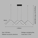 Modern white geometric led pendant light dining room chandelier