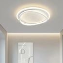 Modern white geometric square led ceiling light for living room