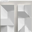 Modern white geometric wall lamp living room illuminated art
