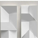 Modern white geometric wall lamp living room illuminated art