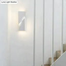 Modern white geometric wall lamp living room illuminated art