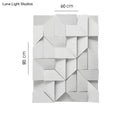 Modern white geometric wall lamp living room illuminated art